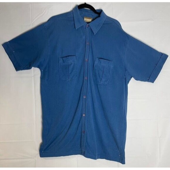 Vintage Bugle Boy Shirt Men's Medium Short Sleeve  Shirt - Picture 1 of 16
